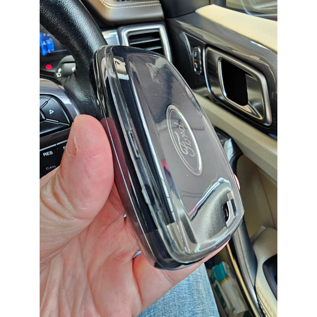 เคสใสซีทรู  รีโมท Ford Next Gen Everest  Ranger Raptor  2022 Keyless 2 และ 3 ปุ่ม   ปกป้องรีโมท (Ultra Thin See Through - รูปที่ 4
