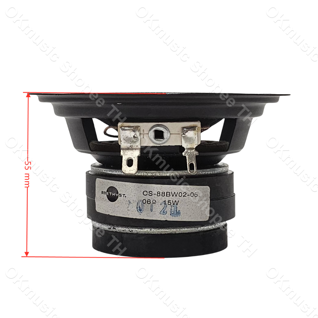 Amethyst กลาง 3.5 นิ้ว midwoofer ลําโพงซับวูฟเฟอร์ 6Ω 15W ลำโพงเครื่องเสียงรถยนต์ ดอกลำโพง hk ซับ ลำโพงซับเบส ขยายเสียง - รูปที่ 2