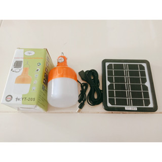 ไฟแค้มป์ปิ้ง ไฟฉุกเฉิน ไฟตุ้ม SOLAR LED 40W แผงโซล่าเซลเป็นสาย USB สามารถเป็นชาร์จ โทรศัพท์ได้!!