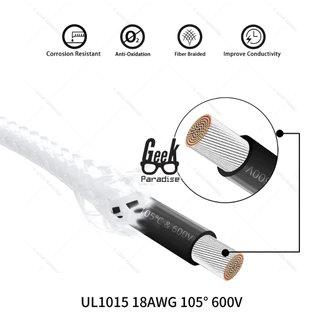 Set 4 ชิ้น สายถักแต่งคอม Cable Comb Set สายถัก แบบต่อเพิ่มความยาว (ผู้/เมีย) 4 เส้น สายยาว 30 ซม. 24 PIN, CPU, GPU 18AWG