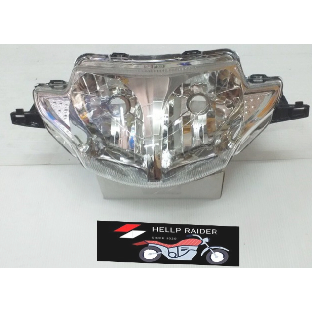ไฟหน้า โคมไฟหน้า เวฟ 125 i WAVE 125i w125i รุ่นไฟเลี้ยวบังลม รถปี 2005-2007 ยี่ห้อ HMA สว่างชัด ไม่มัว ไม่กรอบ พร้อมส่ง