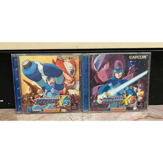 แผ่นแท้💯Rockman X 5-6 PS1 Playstation 1 JP Original สภาพแผ่นสวย คู่มือเป็นปกในตัว