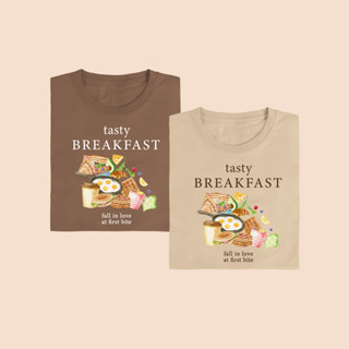 Tasty Breakfast เสื้อยืด T-shirt Unisex Cotton100%