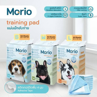 Morio ผ้ารองฉี่ แผ่นรองซับ แผ่นฝึกขับถ่าย แผ่นรองฉี่ Pet pee pad