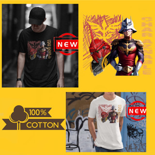 เสื้อยืดแฟชั่น แขนสั้น สกรีนลาย char aznable  สกรีนแบบ DFT ผ้าฝ้าย/cotton 100% ผ้านุ่มสวมใส่สบาย