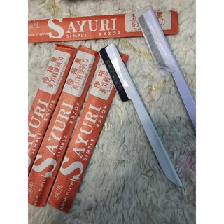 🏍24h.พร้อมส่ง🚚มีดโกน sayuri ด้ามขาว 1กล่อง/[+- 40ชิ้น]