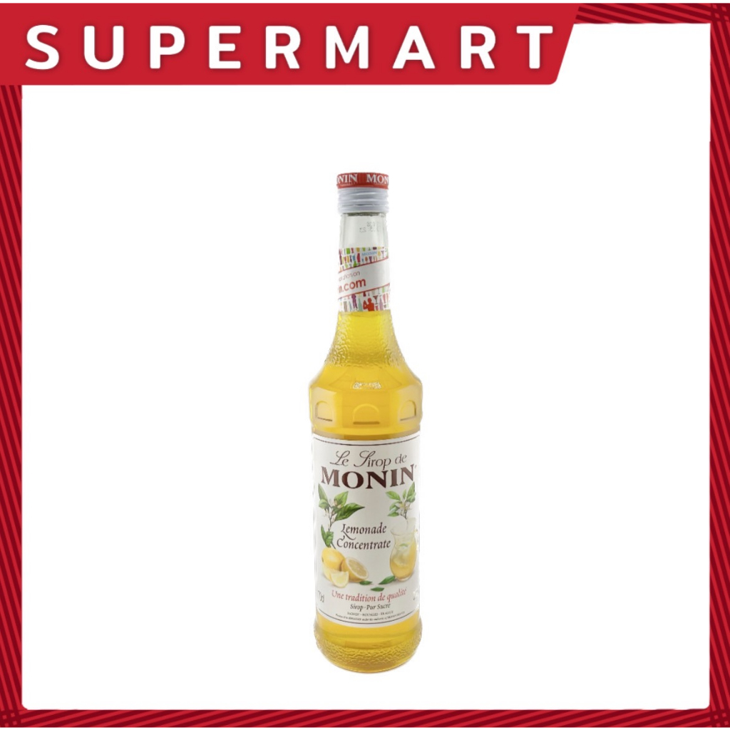 SUPERMART Monin Lemonade Concentrate Syrup 700 ml. น้ำเชื่อมกลิ่นมะนาวเข้มข้น ตราโมนิน 700 มล. #1108