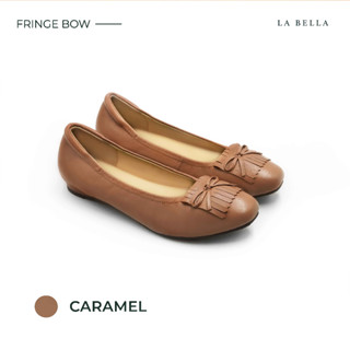 LA BELLA รุ่น FRINGE BOW - CARAMEL