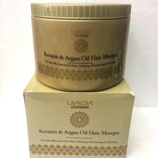 ทรีทเม้นท์เคราติน ยูเนี่ยน Union Beauty Keratin &amp; Argan Oil Hair Masque ยูเนี่ยน เคราติน ทรีทเม้นท์ 500ml 1,000ml