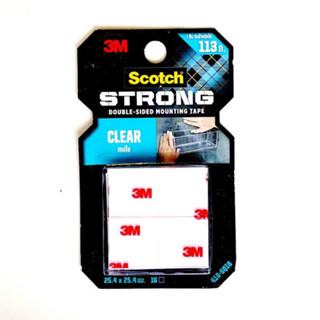 3เอ็ม สก๊อตช์ เทปกาวสองหน้า ชนิดใส 3M Scotch CLEAR MOUNTING TAPE