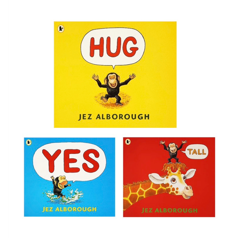 Jez Alborough Hug/YES/TALL 3 Books, Mother's Love Parent-child Relationship Picture Book