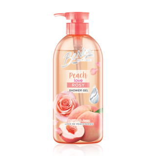 BeNice Love Me Peach Shower Gel Peach Love Rosy 450กรัม