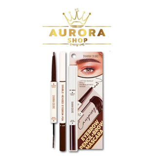 ดินสอเขียนคิ้ว + มาสคาร่าคิ้ว 2in1 Sivanna colors Double-Headed Eyebrow Pen HF948