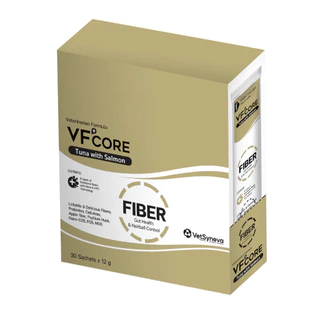 ยกกล่อง VFcore Fiber สูตรใหม่ช่วยแก้ท้องผูกและขับก้อนขนแมว บรรจุ 30 ซอง