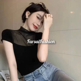 รหัส S เสื้อซีทรูซีใจ🎆 2สี พร้อมส่ง