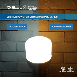 WELLUX หลอดไฟไฮเพาเวอร์กำลังวัตต์สูง 25W 35W 45W 55W 65W แสงขาว LED HIGH POWER GERARD SERIES ขั้วE27