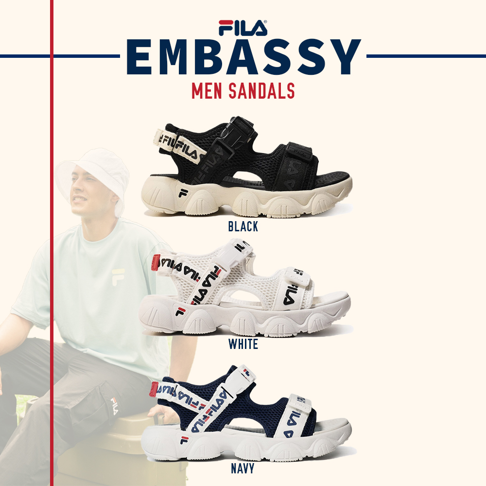 Fila Collection รองเท้าแตะ รองเท้าลำลอง สำหรับผู้ชาย M Embassy FA2210412 SDYFHQ22301 (1990)