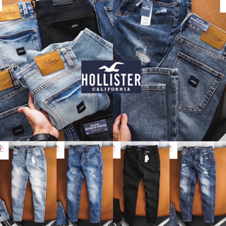 HOLLISTER 🦅 กางเกงยีนส์ขายาว ทรงกระบอกเล็ก 👖เหมาะสำหรับใส่ทางการ ลำลอง ไปเที่ยว