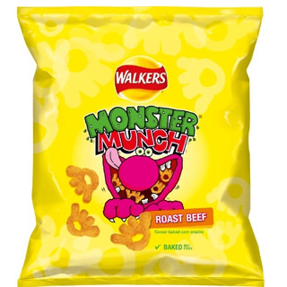 WALKERS MONSTER MUNCH MEGA ROAST BEEF 40 g.