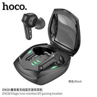 หูฟัง Hoco EW28 หูฟังบลูทูธ หูฟังไร้สาย พร้อมกล่องชาร์จสุดเท่ Magic True Wireless BT Gaming Headset In-Ear มีไฟบอกแบต