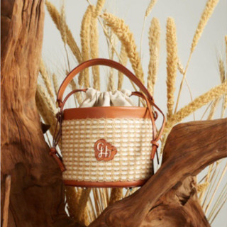 Chatostuio MILAN STRAW BASKET BAG (size M)