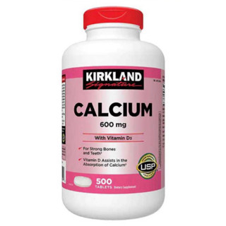 Kirkland Signature Calcium 600 mg. with Vitamin D3 500 tablets