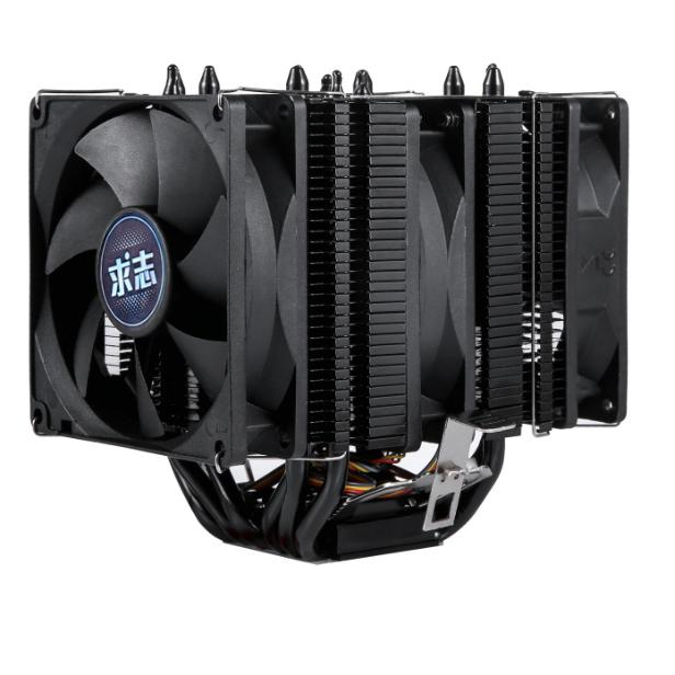 ซิ้งค์พัดลม BLACK CPU 6ท่อrgbของใหม่เย็นเงียบไฟสวยIntel1200/1700/ 2011/X79/X99/775/115x/AM4 AM3+ AM2 FM1 FM2 AM3+ FM2+ - รูปที่ 6