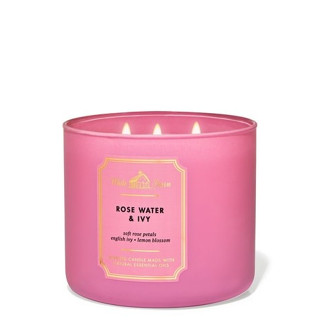 เทียนหอม ROSE WATER &amp; IVY CANDLE 411 G BATH AND BODY WORKS