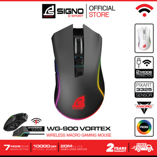 SIGNO E-Sport Wireless Macro Gaming Mouse VORTEX รุ่น WG-900 (เกมส์มิ่ง เมาส์)