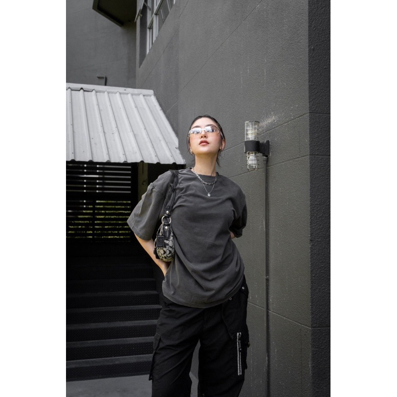 🌟STF_SHOP🌟เสื้อOversized ไม่มีสกรีน งานเฟด มี3 สี[ เข้ม-กลาง-อ่อน ] อก46 ยาว 29