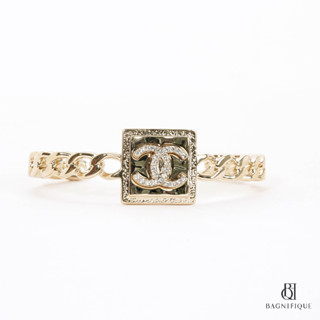 CHANEL BRACELET M GOLD CRYSTAL