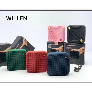 พร้อมส่ง ลำโพงบลููทธ Willen (B) ลำโพงขนาดเล็ก น้ำหนักเบา พาพกง่าย Portable Speaker มีโลโก้ คลาสิคใช้ดี มีให้เลือกหลายสี