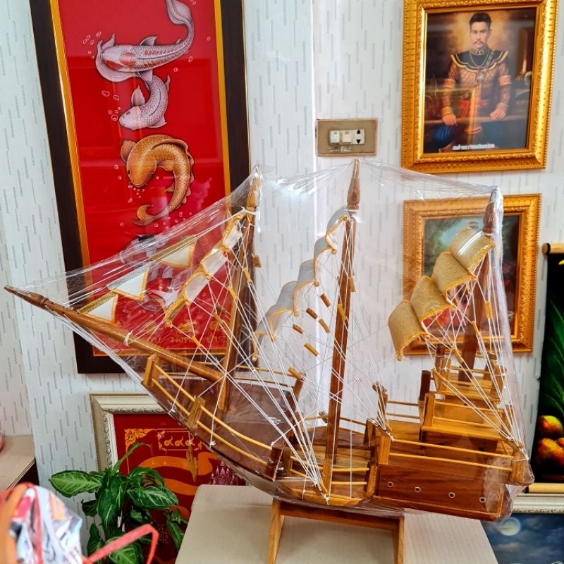 (เน้นแพ็คดี) เรือใหญ่ XXL เรือสำเภาจีน เรือสำเภา เรือเสริมฮวงจุ้ย ค้าขายร่ำรวย งานราบรื่น เรียกทรัพย์ ขนเงินทอง ราคา ถูกที่สุด ดีลบีเคเค แกลเลอรีภาพที่ 5