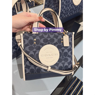 กระเป๋า COACH  Dempsey Tote 22 In Signature Jacquard With Coach Patch