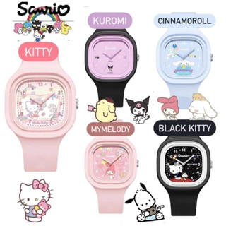 นาฬิกาข้อมือ Sanrio สายซิลิโคน ทรงสี่เหลี่ยม น่ารัก สวมได้ทั้งเด็กและผู้ใหญ่