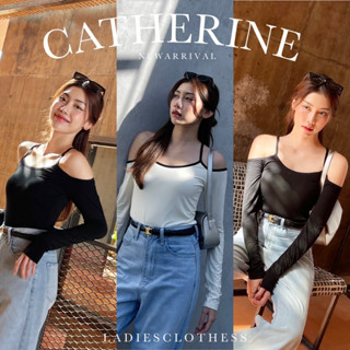 LADIESCLOTHESS #LC280 CATHERINE TOP เสื้อเปิดไหล่ ไขว้หลัง