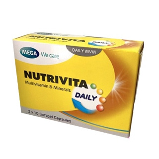 ##วิตามินรวม บำรุงร่างกาย Mega nutri vita ลดอาการอ่อนล้าอ่อนเพลีย หลังฟื้นจากไม่สบาย