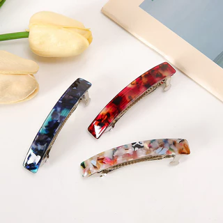 กิ๊บติดผมสปริงลายหิน Granite Spring Clip ลายสวยธรรมชาติหนีบง่ายพร้อมส่งในไทย!!!
