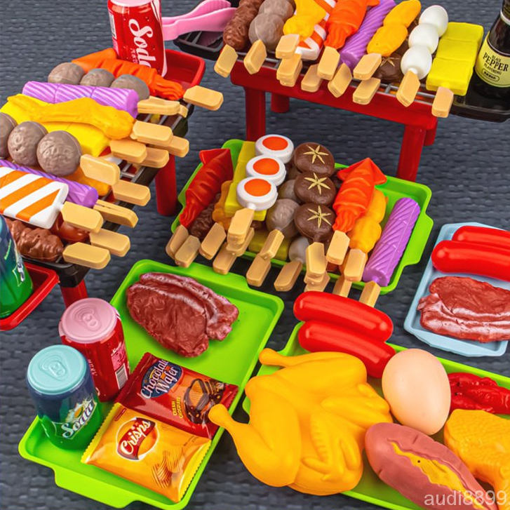 ชุดของเล่นบาร์บีคิวจําลอง 35 ชิ้น สําหรับเด็ก