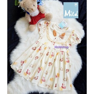 Little Wa Size.100(2-4ปี)เดรสลายกระต่าย