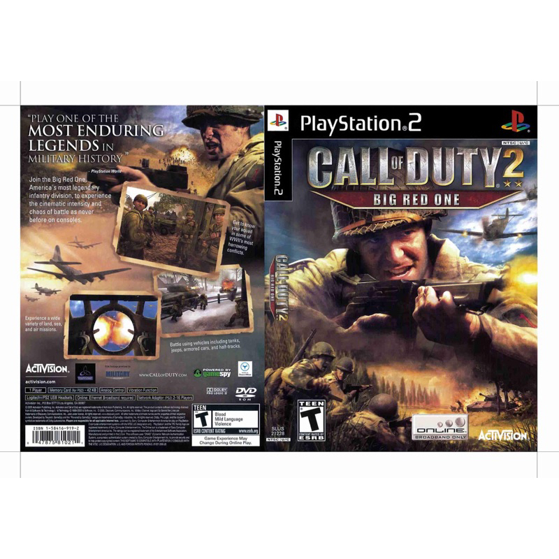 แผ่นเกมส์Ps2 - Call of Duty 2: Big Red One