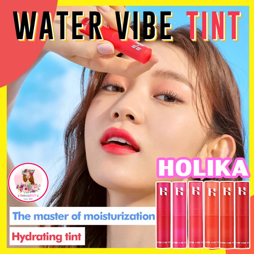 แท้100% HOLIKA HOLIKA WATER VIBE TINT ลิปไม่ติดแมส ชุ่มชื่น ฉ่ำๆ ลิปเกาาหลีใหม่ล่าสุด