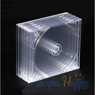 กล่องใส่แผ่นCDและDVDสีใส (แบบตกแตก) SET 5/10แผ่น รุ่นหนา 1 CM
