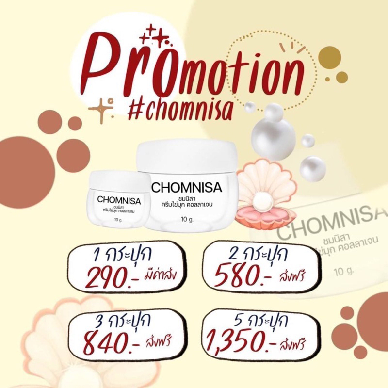 ครีมชมนิสา ครีมบำรุงก่อนนอน ช่วยในเรื่องสิว ฝ้า กระ รอยดำ รอยแดง กระชับรูขุมขน CHOMNISA - รูปที่ 4