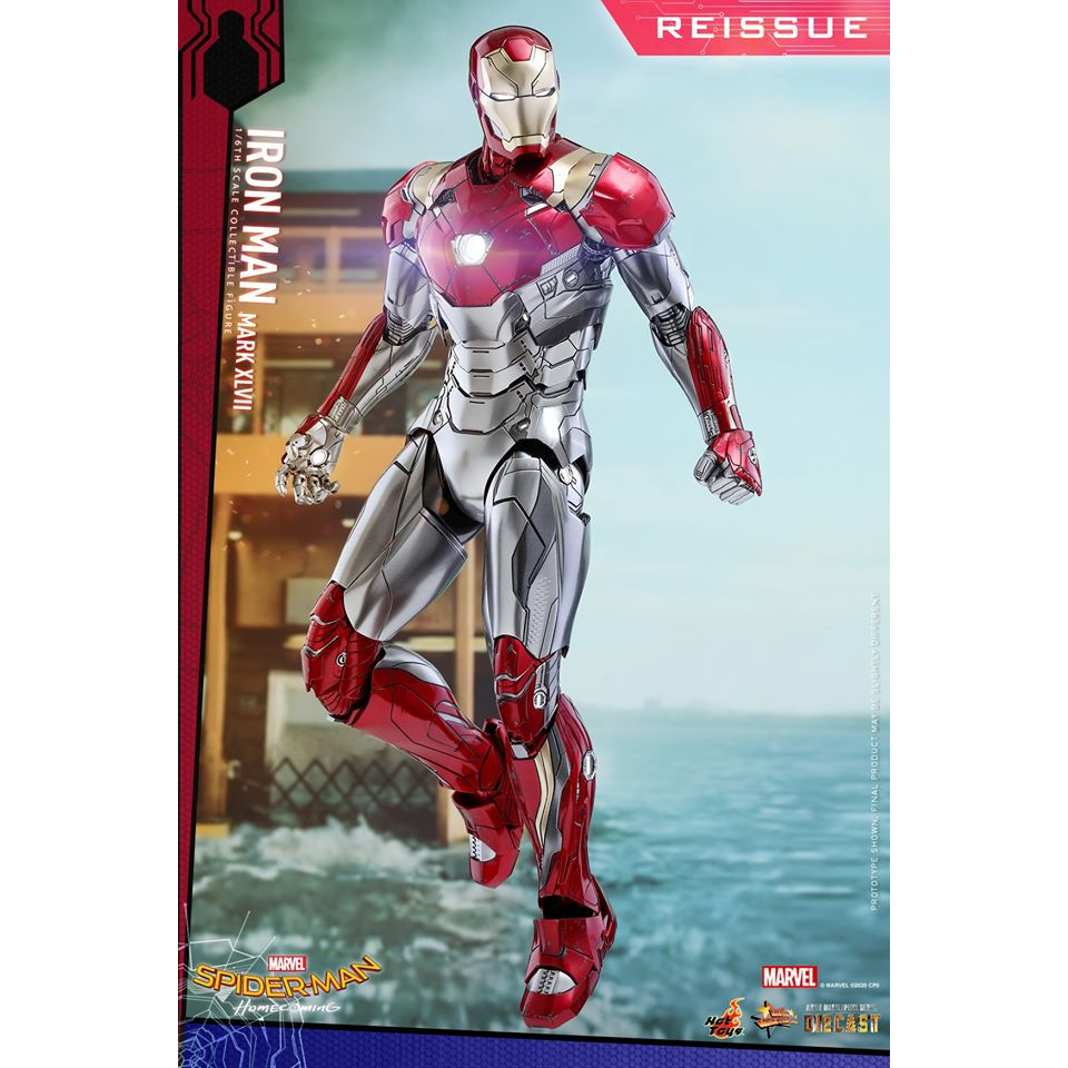 *กล่องไม่สวยมีรอยขาด* Hot Toys MMS427D19 Spider-Man: Homecoming - Iron Man Mark XLVII (RE)