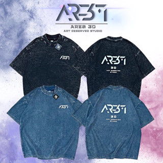 [ARRT]- เสื้อยืด Oversize ผ้าฟอกลาย AREA.30