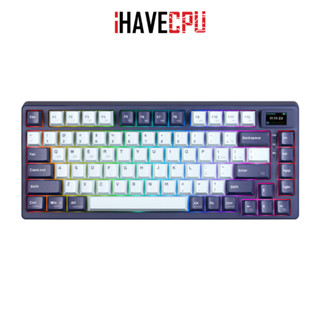 iHAVECPU KEYBOARD (คีย์บอร์ด) SARU KX-81 GASKET MOUNTED CUSTOM KEYBOARD COLOR TFT (BLUE NAVY) (EN)