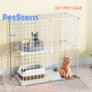 PetStern🐶คอกกรงสัตว์เลี้ยง DIY กรงแมวและสุนัข🐈กรงแมว🐶กรงกระต่าย กรงหนูแฮมสเตอร์ ประกอบง่าย ทนนาน จัดเก็บสะดว