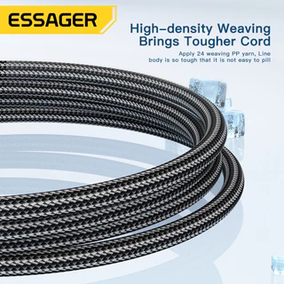 Essager สายเคเบิลชาร์จเร็ว 120W Type-C 6A USB สําหรับ Xiaomi 12Pro K50 67W Xiaomi 11Pro A04