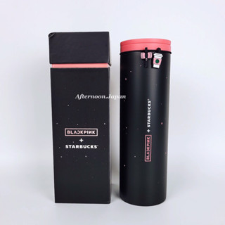 🛒  [พร้อมส่ง] แก้วสแตนเลสโทนดำ Starbucks X Black pink / Starbucks แท้💯‼️